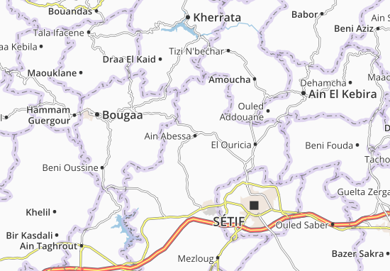 Karte Stadtplan Ain Abessa