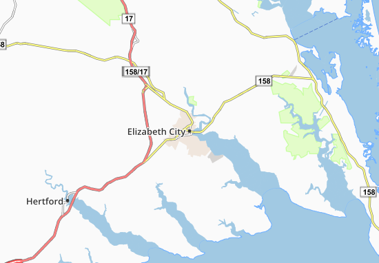 Mapa Elizabeth City