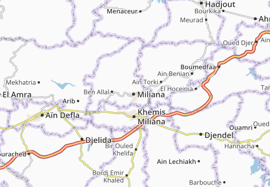 Miliana Map