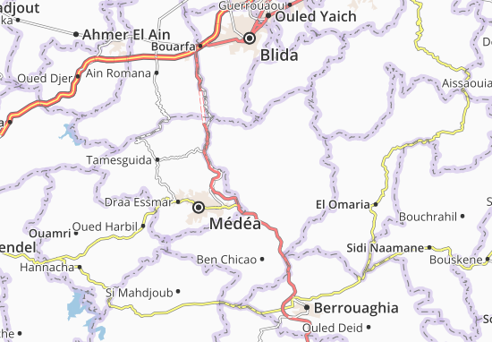Karte Stadtplan El Hamdania