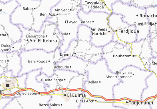 Karte Stadtplan Djemila