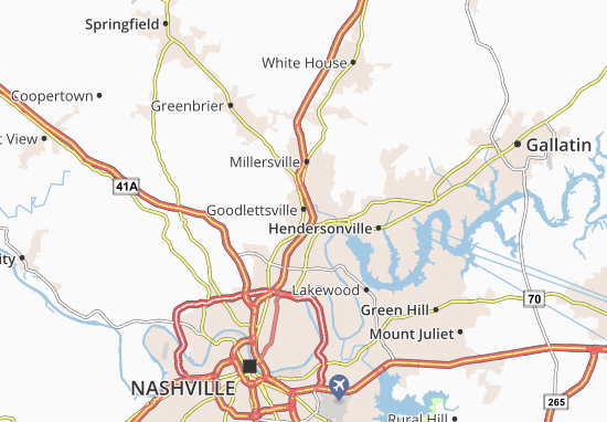 Karte Stadtplan Goodlettsville