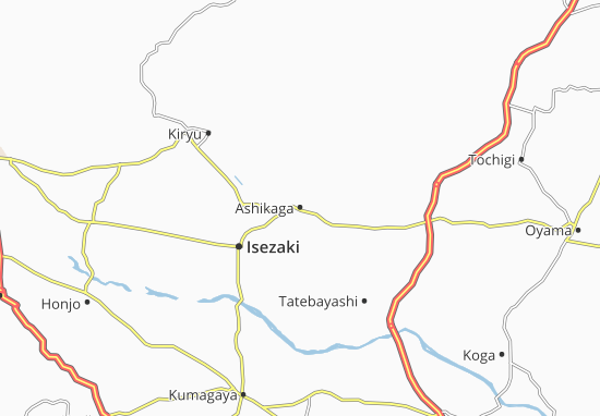 Ashikaga Map