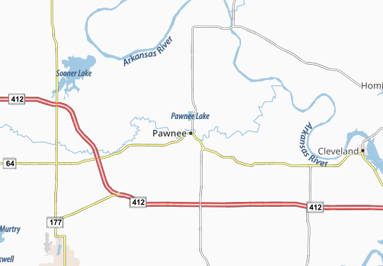 Karte Stadtplan Pawnee