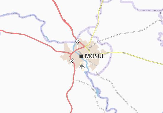 Mapa Mosul