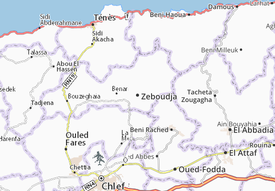 Karte Stadtplan Zeboudja