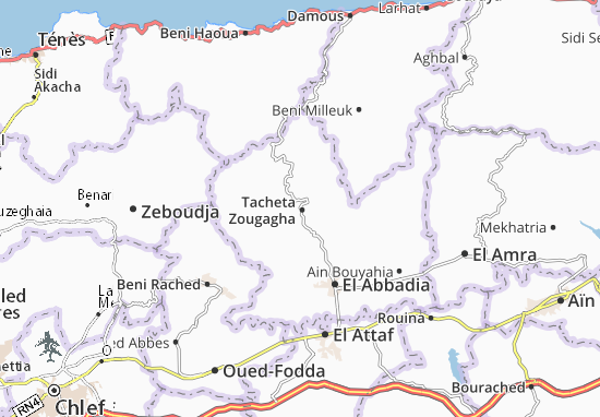 Mapa Tacheta Zougagha
