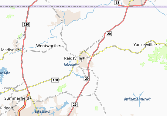 Kaart Plattegrond Reidsville