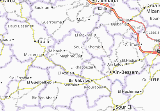 Karte Stadtplan Maghraoua