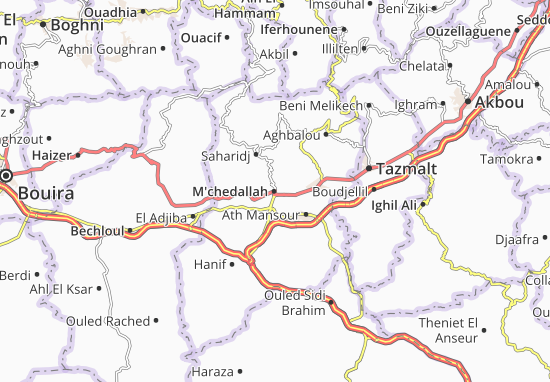 Karte Stadtplan M&#x27;chedallah
