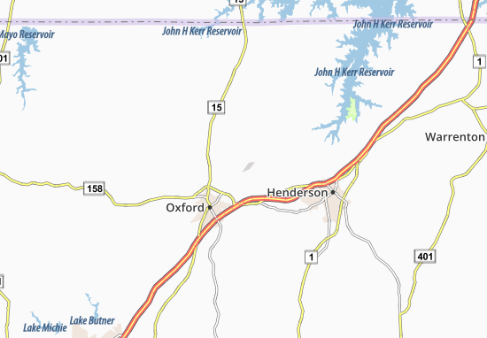 Kaart Plattegrond Huntsboro