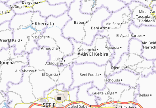 Karte Stadtplan Ain El Kebira