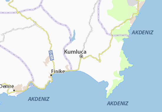 Kaart Plattegrond Kumluca