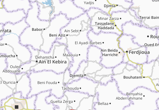 Karte Stadtplan Maaouia