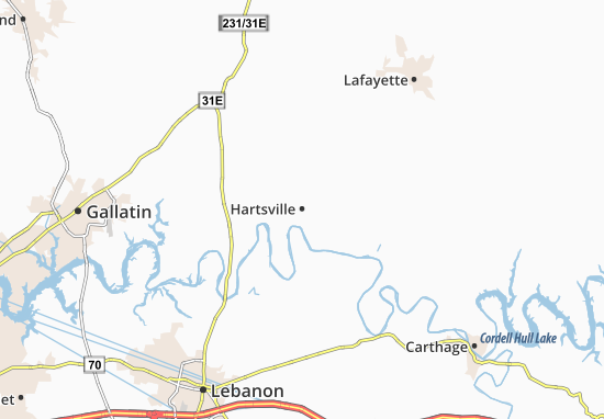 Mapa Hartsville