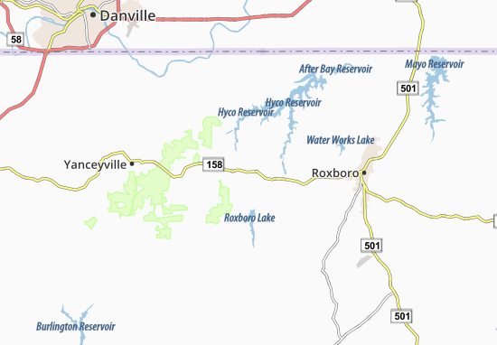 Mapa Leasburg