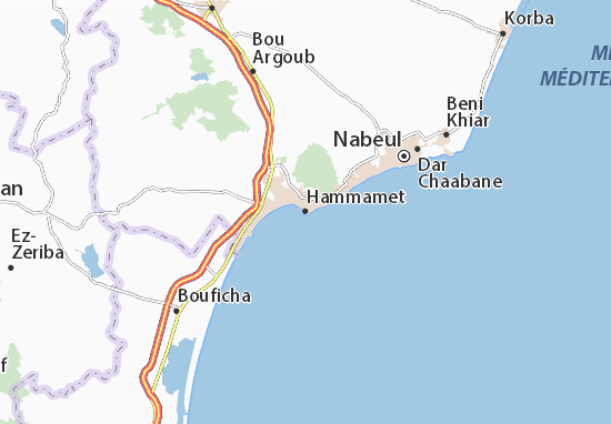 Mapa Hammamet