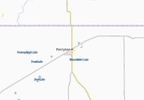 Kaart Plattegrond Perryton