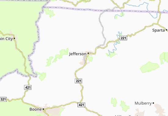 Kaart Plattegrond West Jefferson