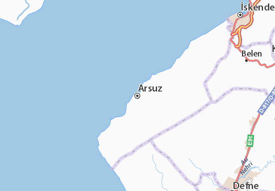 Kaart Plattegrond Arsuz