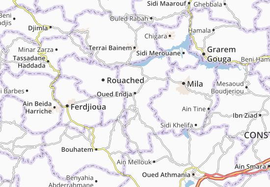 Karte Stadtplan Oued Endja