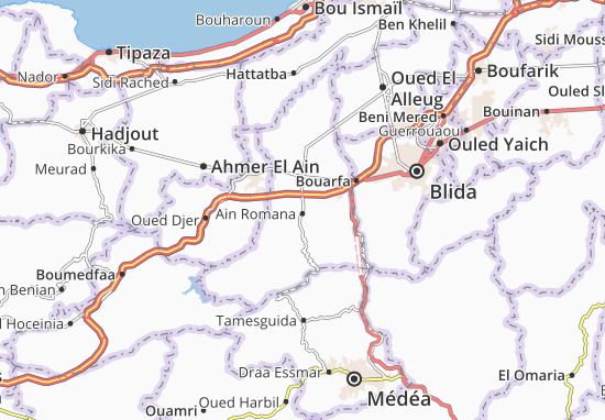 Mapa Ain Romana