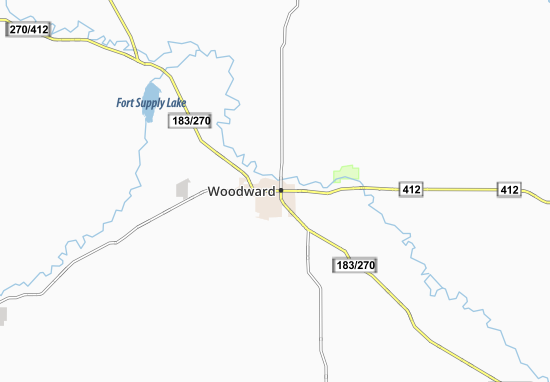 Kaart Plattegrond Woodward