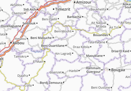 Karte Stadtplan Beni Ouartilane