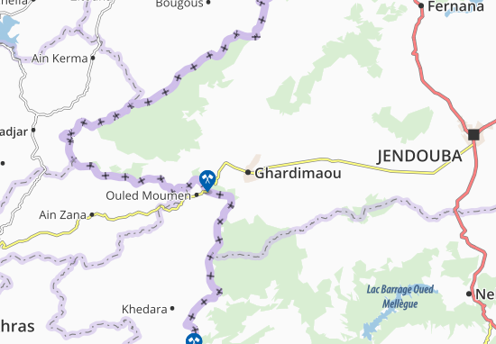 Karte Stadtplan Ghardimaou