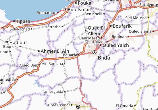 Karte Stadtplan Bouarfa