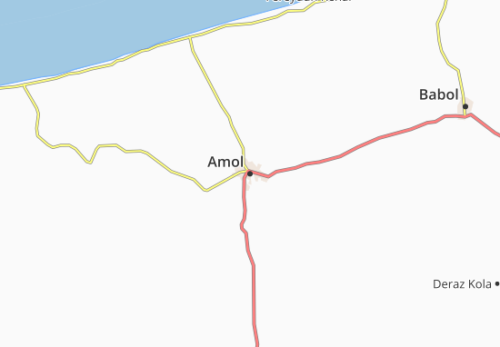 Karte Stadtplan Amol