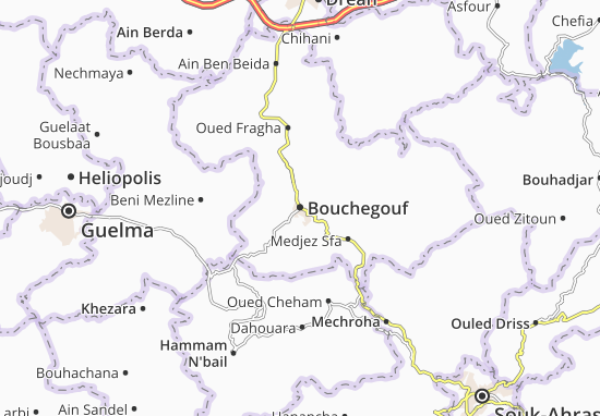 Mapa Bouchegouf