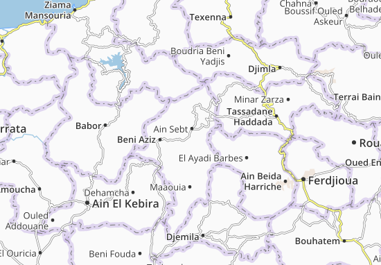Ain Sebt Map