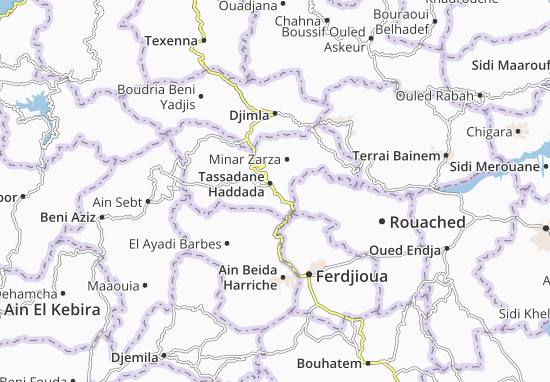 Kaart Plattegrond Tassadane Haddada