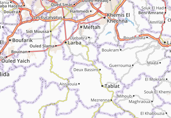 Karte Stadtplan Souhane