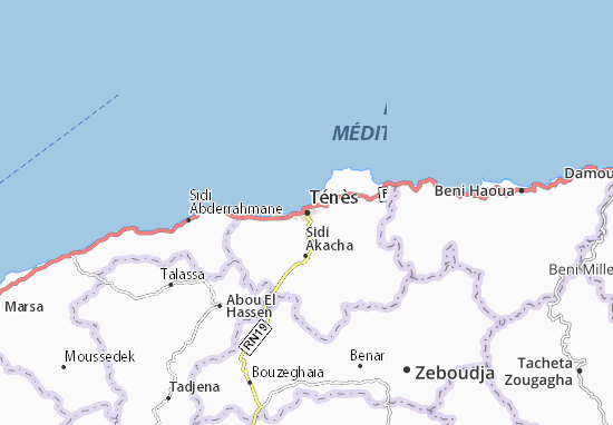 Ténès Map