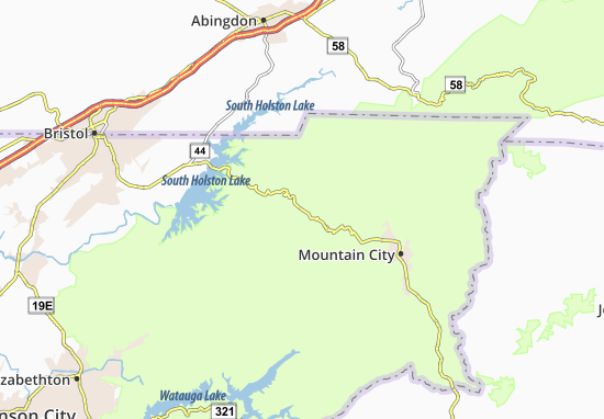 Kaart Plattegrond Shady Valley