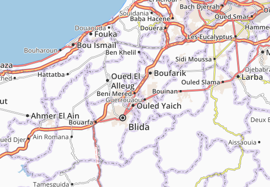 Beni Mered Map