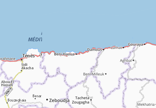 Kaart Plattegrond Beni Haoua
