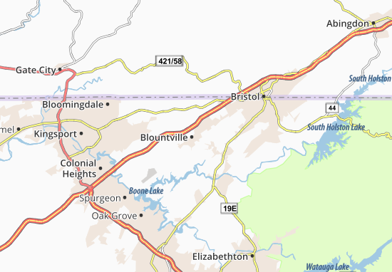 Blountville Map
