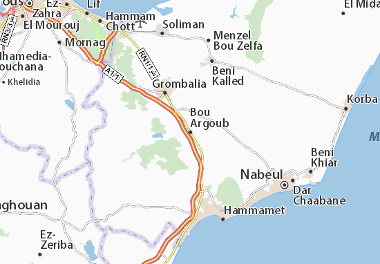 Mapa Bou Argoub