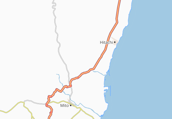 Kaart Plattegrond Hitachi-Ota
