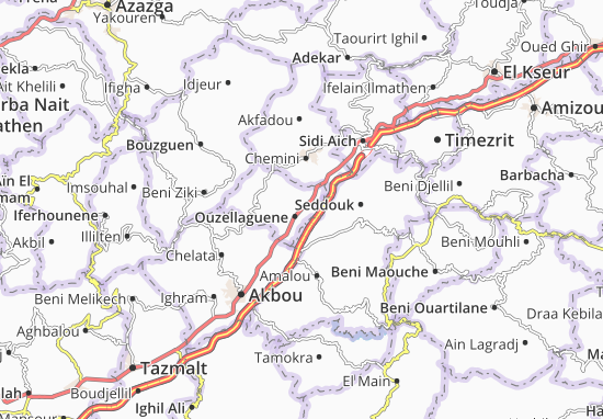 Mapa Ouzellaguene