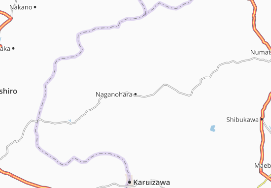 Karte Stadtplan Naganohara
