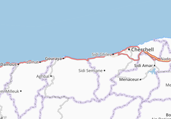 Karte Stadtplan Messelmoun