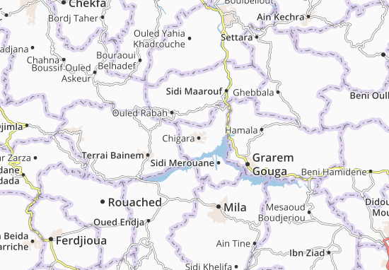 Mapa Chigara