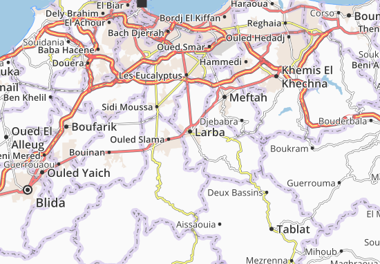 Karte Stadtplan Larba