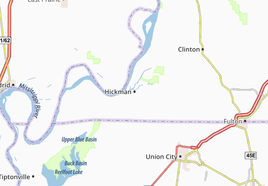 Karte Stadtplan Hickman