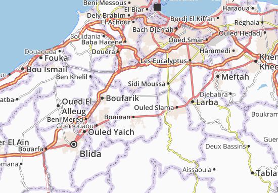Karte Stadtplan Chebli