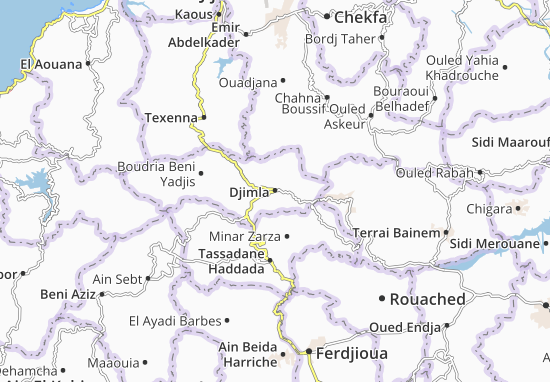 Karte Stadtplan Djimla